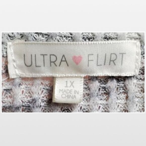 New Gray Babydoll Plus 1X Sweater - Picture 12 of 14